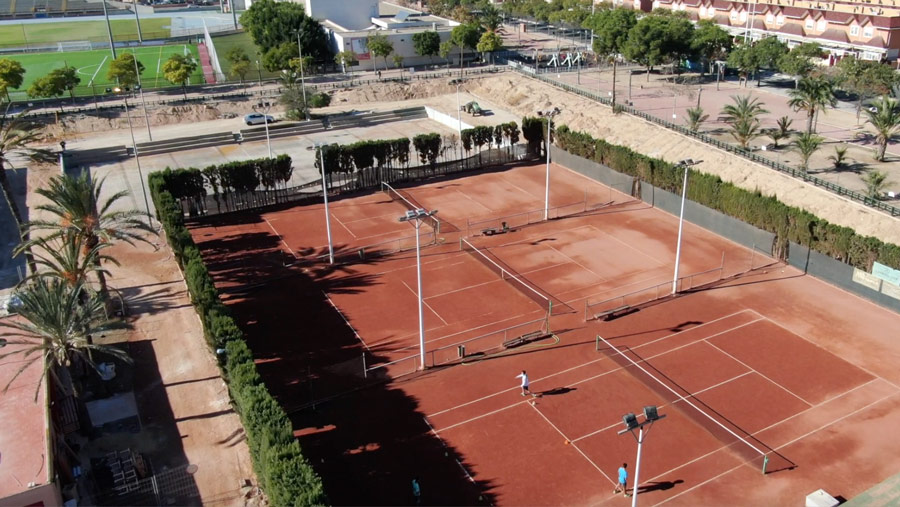 Pista de tenis del Polideportivo Altabix