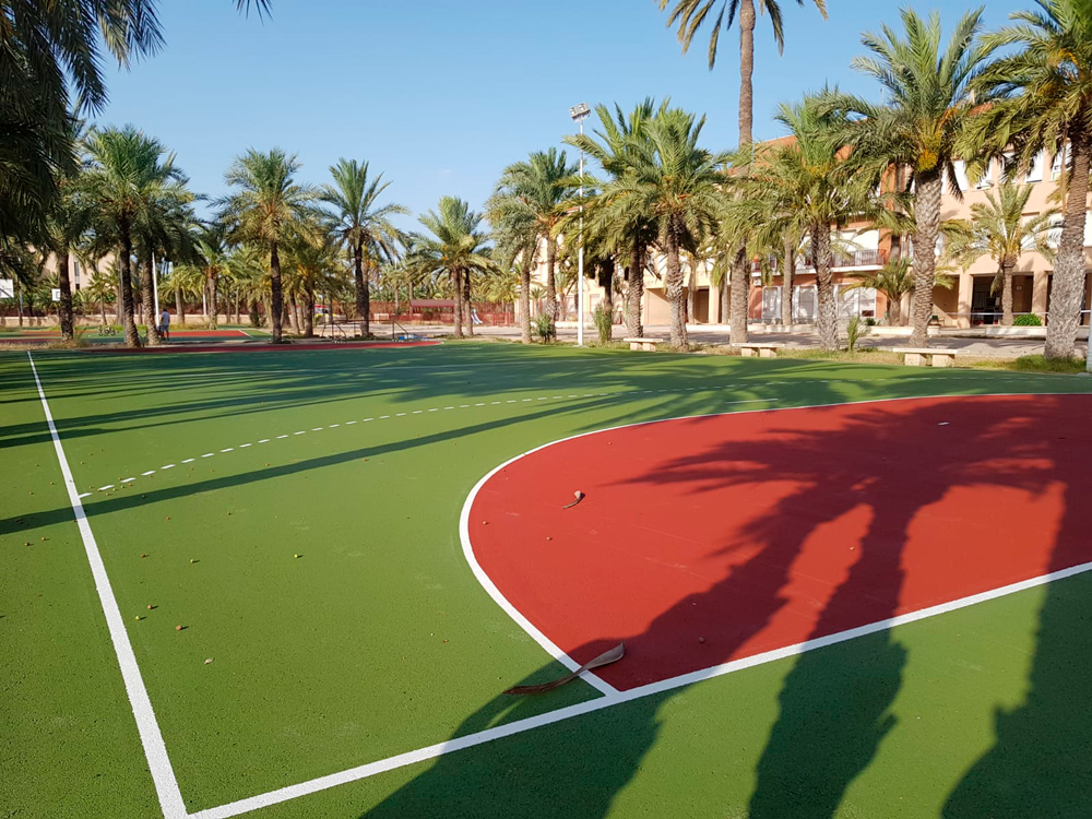 imagen de pista de tenis, rehabilitación de pavimentos en instalaciones deportivas