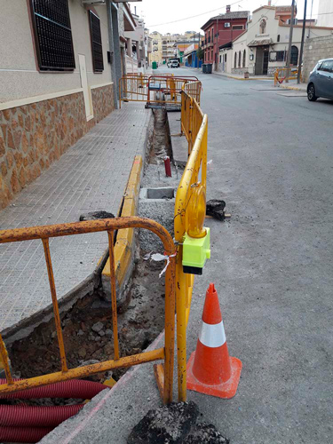 Obras en el casco urbano de Algorfa por renovación del alumbrado